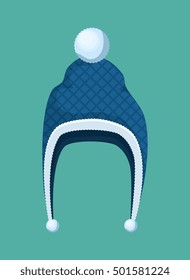 winter holidays hat isolated icon