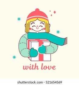 Winter holidays illustration