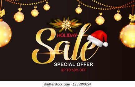 winter holidays landscape with snowfall, winter holiday sale 50% off winter holidays landscape with snowfall, winter holiday sale 50% off