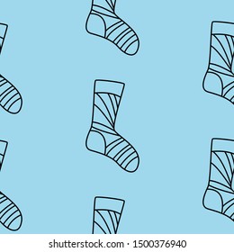 winter holidays pattern with socks. bright colorful gift paper, background. New year, christmas