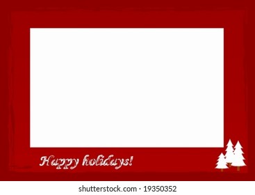 winter holidays photo frame