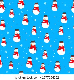 Winter holidays seamless background. Wrapping paper vector design 