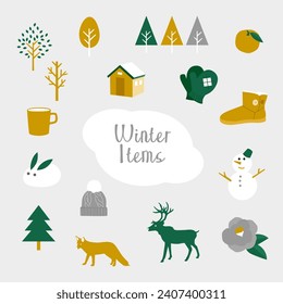 Winter holidays square banner templates