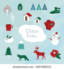 Winter holidays square banner templates