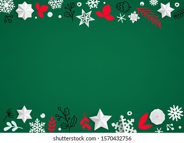 Winter holidays vector background with christmas elements