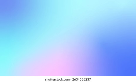 Winter holographic gradient. Pastel Christmas background, modern winter blue gradient vector design