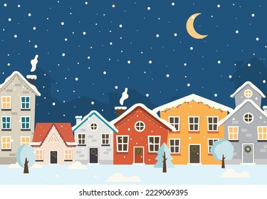 winter home christmas card new year