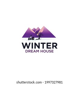 Winter home logo with a special and elegant design