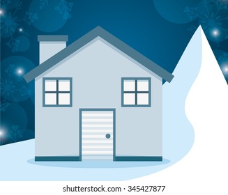 winter homes design, vector illustration eps10 graphic 
