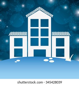 winter homes design, vector illustration eps10 graphic 