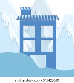 winter homes design, vector illustration eps10 graphic 