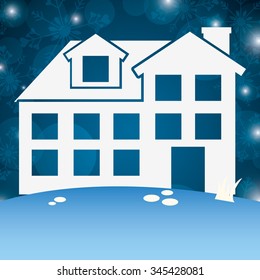 winter homes design, vector illustration eps10 graphic 