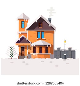 winter house art