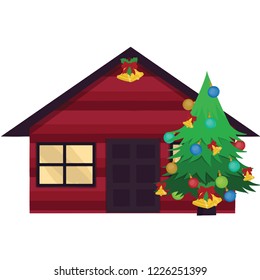 Winter house December Christmas