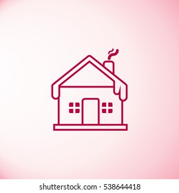 Winter house icon