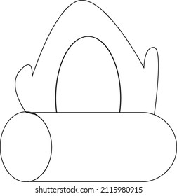 Winter House Isolated Vector Illustration which can be easily Download