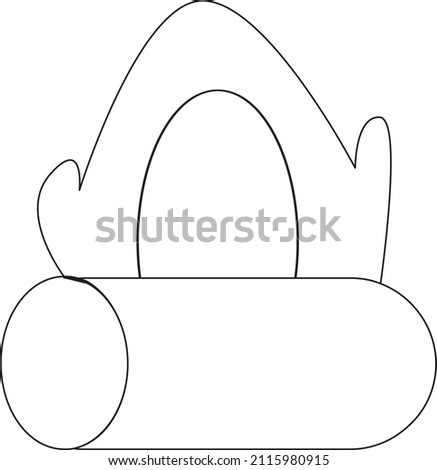 Winter House Isolated Vector Illustration which can be easily Download
