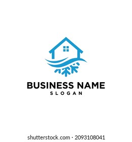 Winter House Logo Vector, Images And Stock Photos