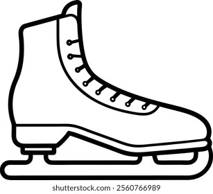 Winter Ice Skates Icon Vector Illustration Design