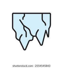 Winter Icicle Icon Vector Illustration
