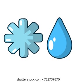 Winter icon. Cartoon illustration of winter vector icon for web