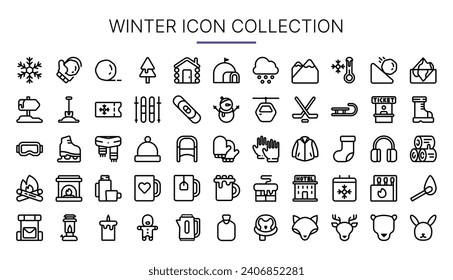 Winter Icon Collection Suitable for Web and apps presentation or social media