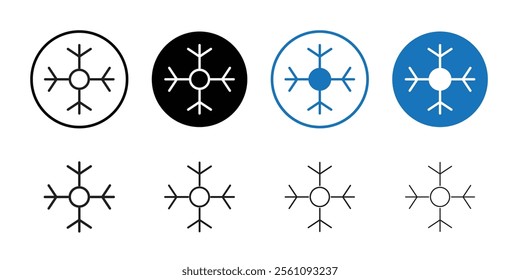 Winter icon Flat line symbol
