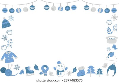 Wintersymbolbildmaterial