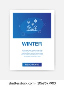 WINTER ICON INFOGRAPHIC