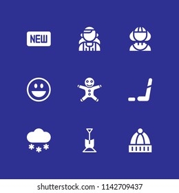 winter icon set. greenlander, new and ice hockey vector icon for graphic design and web