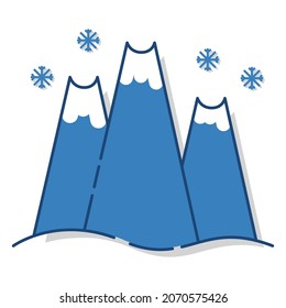 Winter icon set. Iceberg icon for your design