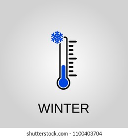 Winter icon. Winter symbol. Flat design. Stock - Vector illustration