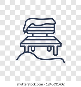 Winter icon. Trendy linear Winter logo concept on transparent background from Winter collection