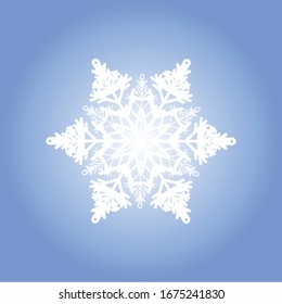 Winter icon vector snowflake sign.