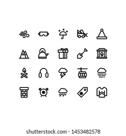 Winter icons in for any purposes. Perfect for website mobile app presentation and any other projects.