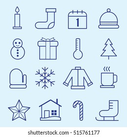 Winter icons design vector
