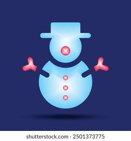 winter icons with mash grediant and background
