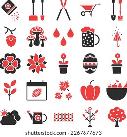 Winter icons pack, spring icons set, winter symbols, winter vector icons, new year  set, Tree pack, festival icons set, event , winter flat  set
