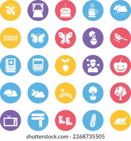 Winter icons pack, spring icons set, winter symbols, winter vector icons, new year  set, Tree pack, festival icons set, event , winter flat  set
