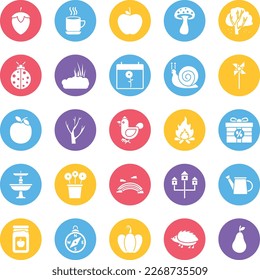 Winter icons pack, spring icons set, winter symbols, winter vector icons, new year  set, Tree pack, festival icons set, event , winter flat  set
