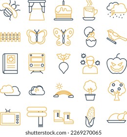 Winter icons pack, spring icons set, winter symbols, winter vector icons, new year  set, Tree pack, festival icons set, event , winter flat  set
