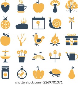 Winter icons pack, spring icons set, winter symbols, winter vector icons, new year  set, Tree pack, festival icons set, event , winter flat  set
