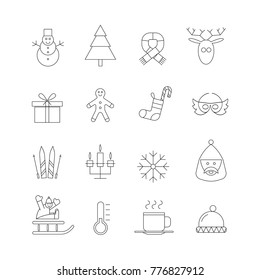 Winter icons Set