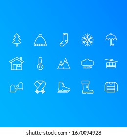 Winter Icons Vector Illustration Logo Template