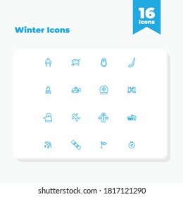 Winter icons with White Background