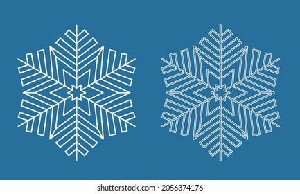 icono de copo de nieve helado de invierno, ilustración vectorial de símbolo de cristal