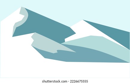 winter illustration, winter landscape for your design