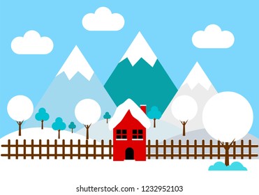 Winter illustration logo