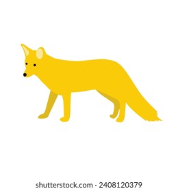 Winter illustration material fox. It can be used as Christmas materials.