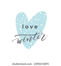 Winter illustration. Vector design for card, poster, flyer, web and other use